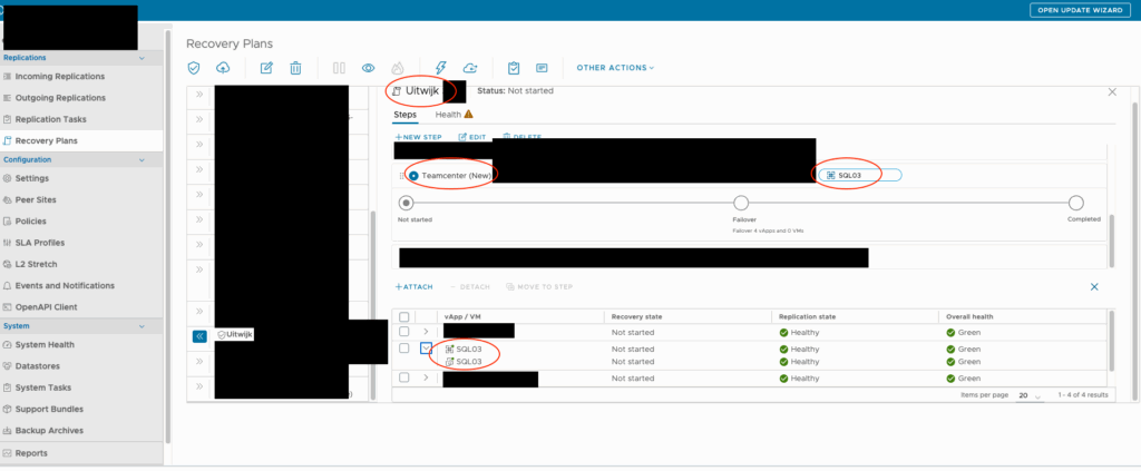 Recovery Plan with some crucial information